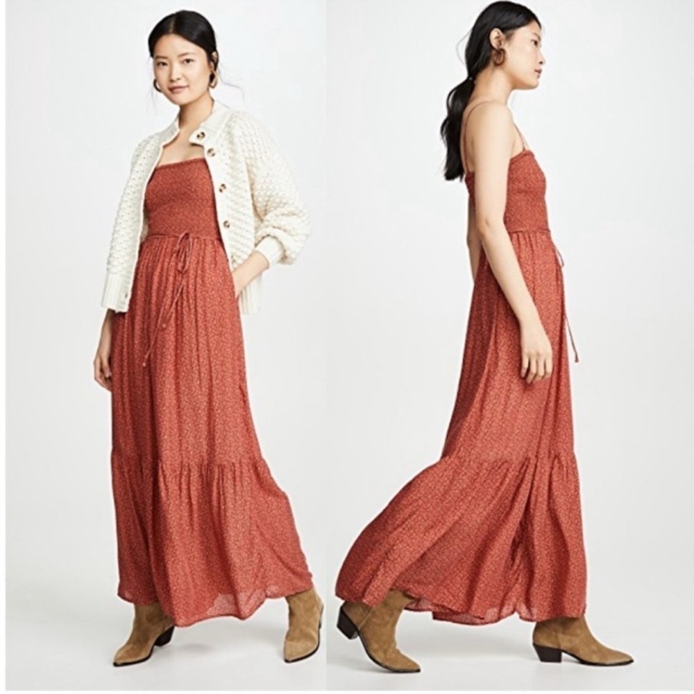 Free People Little of Your Love Wide Leg Floral Jumpsuit Size Medium